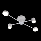 Lustra LED RFAN, Model R9029-4, cu Telecomanda, 3 Tipuri de Lumina, Intensitate Reglabila, 48W, Alb