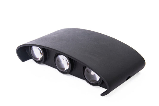 Aplica Exterior RFAN, Model K-2310, Material Aluminiu, IP65, Lumina Calda, 6W, Negru