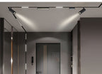 Grila LED Pliabila Sina Magnetica Incastrata, Lumina Neutra, 12W, Negru