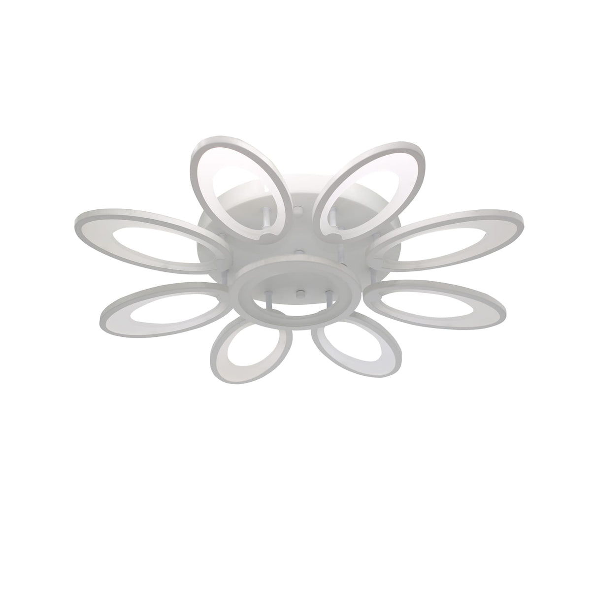 Lustra LED RFAN, Model M003/8+1, cu Telecomanda, 3 Tipuri de Lumina, Intensitate Reglabila, 200W, Alb