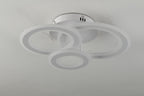 Lustra LED RFAN, Model M978-3C, cu Telecomanda, 3 Tipuri de Lumina, Intensitate Reglabila, 178W, Alb