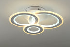 Lustra LED RFAN, Model M978-3C, cu Telecomanda, 3 Tipuri de Lumina, Intensitate Reglabila, 178W, Alb