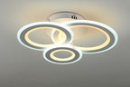 Lustra LED RFAN, Model M978-3C, cu Telecomanda, 3 Tipuri de Lumina, Intensitate Reglabila, 178W, Alb