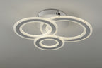 Lustra LED RFAN, Model M978-3C, cu Telecomanda, 3 Tipuri de Lumina, Intensitate Reglabila, 178W, Alb