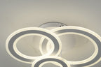 Lustra LED RFAN, Model M978-3C, cu Telecomanda, 3 Tipuri de Lumina, Intensitate Reglabila, 178W, Alb