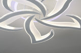 Lustra LED RFAN, Model M396-5RGB, cu Telecomanda, 3 Tipuri de Lumina plus Lumina RGB, Intensitate Reglabila, 146W, Alb