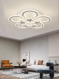Lustra LED RFAN, Model M255/5+5, Cu Telecomanda, 3 Tipuri De Lumina, Intensitate Reglabila, 200W, Alb
