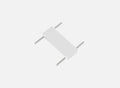 Conector Linie Sina Magnetica Aplicata Slim, Alb