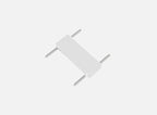 Conector Linie Sina Magnetica Aplicata Slim, Alb