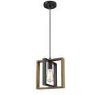 Pendul RFAN, Model 5456-1, 1 X E27,  Negru/Maro