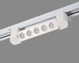 Proiector LED RFAN, Tip Grila, 10W, 4000K Lumina Neutra, Directionabil Pe Sina Monofazata, Alb
