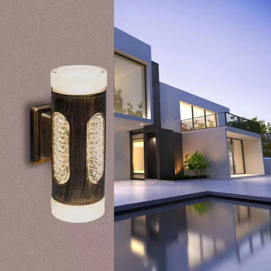 Aplica Exterior RFAN, Model L608023, Material Aluminiu, IP54, 3 Tipuri de Lumina, 50W, Negru