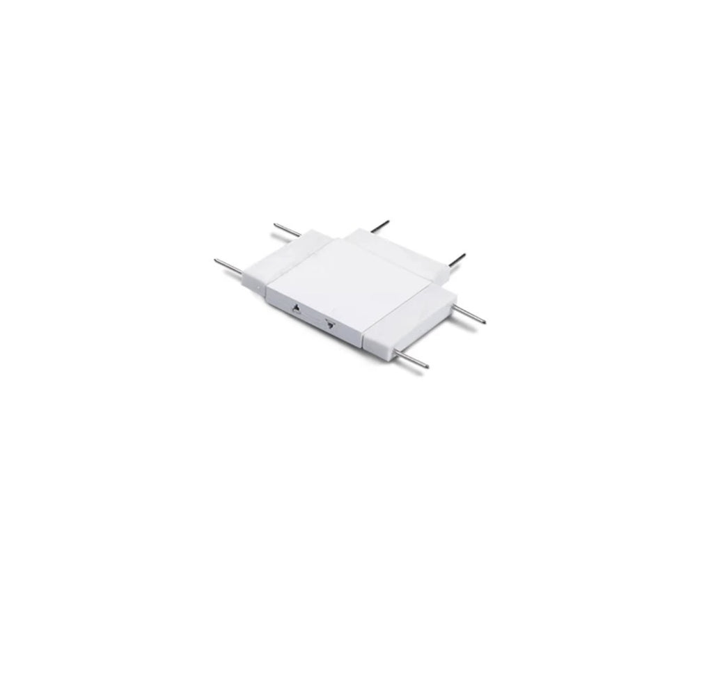 Conector Forma T, Sina Magnetica Aplicata Slim, Alb