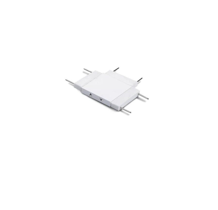 Conector Forma T, Sina Magnetica Aplicata Slim, Alb