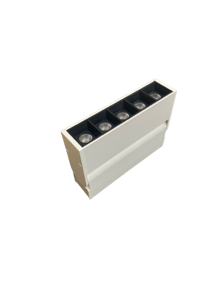 Grila LED Reglabila, Sina Magnetica Aplicata Slim, Lumina Neutra, 10W, Alb, Model MS30-FD5