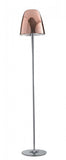 Lampadar, Fix, Metal/Sticla, Inaltime 159 cm, Bronz
