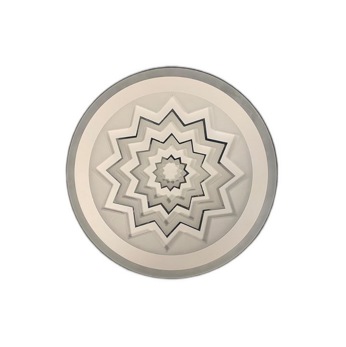 Lustra LED RFAN, Model 8031-2, 3 Tipuri de Lumina, 60W, Alb