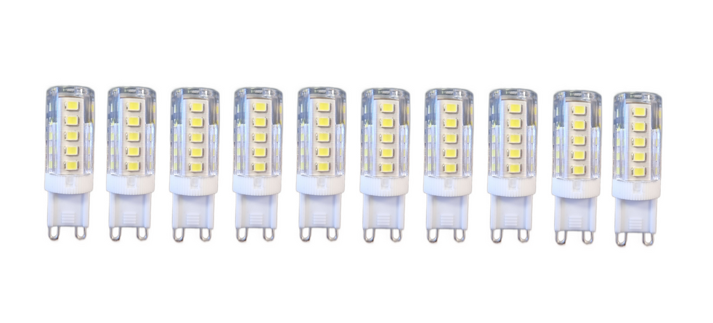 Set 10 x Becuri LED RFAN, G9, Lumina Calda, 3000K, 5W