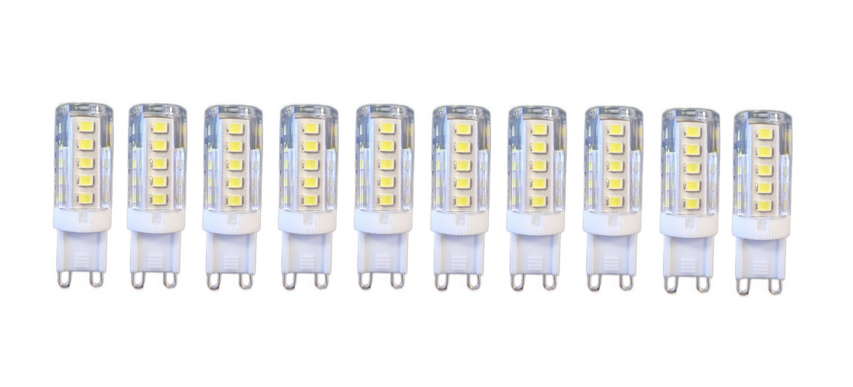 Set 10 x Becuri LED RFAN, G9, Lumina Calda, 3000K, 5W