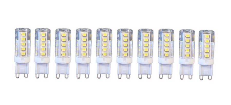 Set 10 x Becuri LED RFAN, G9, Lumina Calda, 3000K, 5W