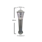 Stalp Iluminat Exterior RFAN, Model E239013, Material Aluminiu, 1 x E27, IP65, Negru