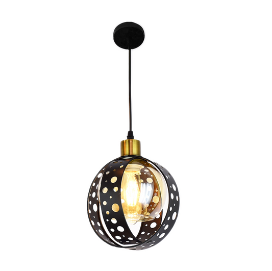 Pendul RFAN, Model 4178/1, cu Abajur, 1 x E27, Inaltime Reglabila, Negru