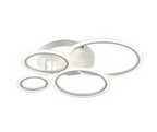 Lustra LED RFAN, Model K001-4, cu Telecomanda, 3 Tipuri de Lumina, Intensitate Reglabila, 118W, Alb