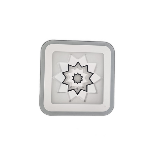 Aplica LED RFAN, Model 5608-1, 3 Tipuri de Lumina, 36W, Alb