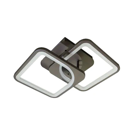 Lustra LED RFAN, Model M31-2BK, Cu Telecomanda, 3 Tipuri De Lumina, Intensitate Reglabila, 72W, Negru