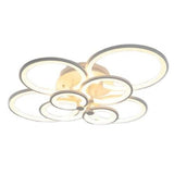 Lustra LED RFAN, Model K38-8, cu Telecomanda, 3 Tipuri de Lumina, Intensitate Reglabila, 250W, Alb