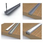 Profil LED Incastrat, 17 x 7, Lungime 2m, Aluminiu