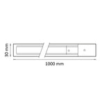 Sina Aluminiu RFAN, 1M pentru Proiector LED Monofazat