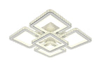 Lustra LED RFAN, Model R9004/4+1, cu Telecomanda, 3 Tipuri de Lumina, Intensitate Reglabila, 240W, Alb