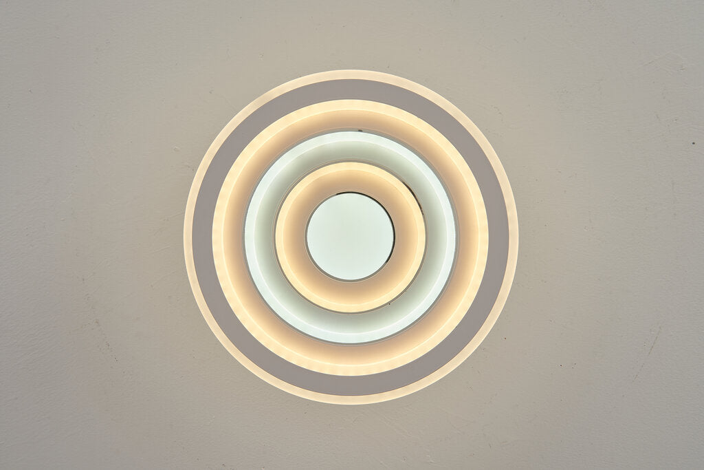 Lustra LED RFAN, Model 5217, 3 Tipuri de Lumina, 60W, Alb