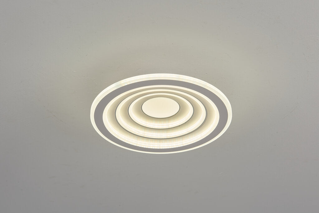 Lustra LED RFAN, Model 5217, 3 Tipuri de Lumina, 60W, Alb
