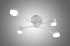 Lustra LED RFAN, Model R9029-4, cu Telecomanda, 3 Tipuri de Lumina, Intensitate Reglabila, 48W, Alb