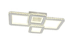 Lustra LED RFAN, Model R9003/2+2, cu Telecomanda, 3 Tipuri de Lumina, Intensitate Reglabila, 160W, Alb